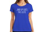 E La Maglietta Da Donna Luzie, Divertente, Sarcastica, Umoristica E Vintage, Blu, L