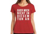 Non Guardarmi Con Questo Tono Sarcastico E Sfacciato, Divertente Maglietta Da Donna, Rosso, Xl