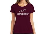 Untreatable Divertente Detto Sarcastico Umorismo Regalo Signore T-Shirt, Borgogna, 3XL