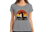 Maglietta Donna Noot Noot Motherf***Ers Retro Penguin Sunset Vintage, Grigio, S