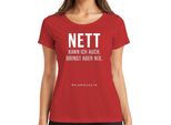 Posso Essere Gentile Ma Non Posso Essere Sarcastico Maglietta Da Donna Saying Humour Cool, Rosso, Xxl