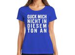 Non Guardarmi Con Questo Tono Sarcastico E Sfacciato, Divertente Maglietta Da Donna, Blu, L