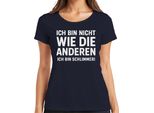 Non Come Gli Altri, Io Sono Peggio, Divertente Umorismo Regalo Da Donna, Navy, 3XL