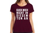 Non Guardarmi Con Quel Tono Sarcastic Cheeky Humour Gift Ladies T-Shirt, Borgogna, S