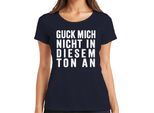 Non Guardarmi Con Quel Tono Sarcastic Cheeky Humour Gift Ladies T-Shirt, Navy, S