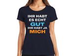 Hai Davvero Un Bel Regalo, Hai Me, Divertente E Sarcastico Maglietta Da Donna, Navy, Xxl