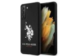 Us Polo Ushcs21Mslhrbk S21+ G996Czarny/Black Silicone Logo