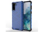 Custodia Blindata A Nido D'ape Con Cornice In Gel Samsung Galaxy S21+ 5G (S21 Plus 5G) Blu