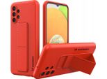 Wozinsky Custodia Kickstand Custodia In Silicone Con Supporto Samsung Galaxy A13 5G Rosso