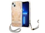 Guess Guhcp13Shflsd Iphone 13 Mini 5,4ZłOty/Oro Custodia Rigida Con Cinturino In Fiore