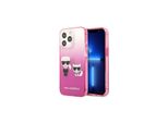 Karl Lagerfeld Klhcp13Ltgkcp Custodia Rigida Per Iphone 13Pro / 13 6,1 RóżOwy/Rosa Gradiente Ikonik Karl & Choupette