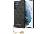 Guess Guhcs23Lgf4Ggr S23 Ultra S918Szary/Grey Hardcase 4G Charms Collection