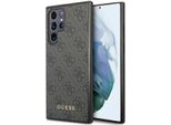 Guess Guhcs23Lg4Gfgr S23 Ultra S918 Szary/Grey Hardcase 4G Metal Gold Logo