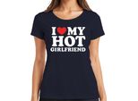 Amo La Mia Ragazza Sexy Regalo Divertente Di San Valentino Maglietta Da Donna Jga, Navy, M