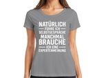 Certo Che Parlo Da Sola, Divertente Regalo Sarcastico Maglietta Da Donna, Grigio, Xl