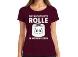 Il Ruolo Più Importante Nella Mia Vita La Carta Igienica Divertente Regalo Signore T-Shirt, Borgogna, 3XL