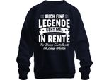 Anche Una Leggenda Si Ritira A Volte Regalo Di Pensionamento Pensioner Pullover Felpa Unisex, Navy, L