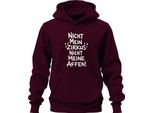 Non è Il Mio Circo Non Sono Le Mie Scimmie Divertente Frase Regalo Per I Genitori Felpa Con Cappuccio Unisex, Borgogna, Xl