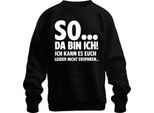 Ecco Che Non Posso Fare A Meno Di Fare Del Sarcasmo, Divertente Felpa Unisex, Nera, L