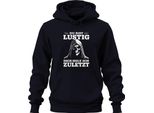 Sei Divertente, Ti Farò Durare Un Po' Sarcastico E Spaventoso, Felpa Con Cappuccio Unisex, Blu, 3XL