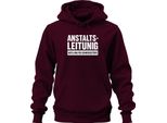 Dipartimento Di Gestione Istituzionale Gravemente Disturbato Sarcasmo Clinica Umorismo Felpa Con Cappuccio Unisex, Borgogna, S