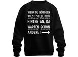 Se Vuoi Assillare, Stai In Fondo, Dicendo Che è Sfacciato, Felpa Unisex, Nero, M