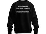 Non Mi Interessa Inner Peace Sarcastic Ironic Unisex Felpa Pullover, Nero, Xxl