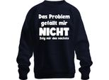 Non Mostrarmi Il Prossimo Sarcastico Umoristico Ufficio Pullover Felpa Unisex, Navy, Xl