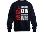 This Is Not Japanese Turn Your Head Anime Otaku Gift Unisex Sweatshirt Pullover, Navy, 3XL