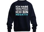 Ho Messo Alla Prova La Mia Pazienza Sono Negativo Divertente Sarcastico Unisex Felpa Pullover, Navy, 3XL