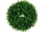 Ghirlanda Artificiale HWC-O97, Ghirlanda Da Porta, Ghirlanda Da Tavolo, Bosso Decorativo Per Interni/Esterni Ø 45Cm