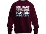 Ho Messo Alla Prova La Mia Pazienza Sono Negativo Divertente Sarcastico Unisex Felpa Pullover, Borgogna, M