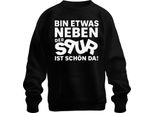 Sono Un Po' Fuori Strada è Bello Perché Divertente Sarcastica Partito Unisex Felpa Pullover, Nero, Xxl