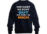 Hai Davvero Bene, Hai Me Divertente Regalo Sarcastico Felpa Unisex Pullover, Marina, Xxl