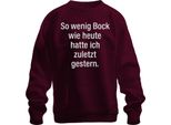 L'ultima Volta Che Sono Stato Pigro Come Oggi Divertente Sarcastico Pigro Unisex Felpa Pullover, Borgogna, 3XL