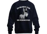 Non Sono Testardo, Sono Solo Un Asino Che Ha Un'opinione E Che Dice: Umorismo, Felpa Pullover Unisex, Blu, 3XL