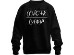 Matematica Formula Scienza Regalo Nerd Studenti Fisica Ingegneri Felpa Unisex Pullover, Nero, M