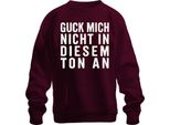 Non Guardarmi Con Questo Tono Sarcastico E Sfacciato, Divertente Felpa Pullover Unisex, Borgogna, 3XL