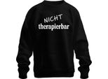 Untreatable Divertente Detto Sarcastico Umorismo Regalo Unisex Felpa Pullover, Nero, 3XL