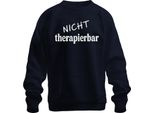 Untreatable Divertente Detto Sarcastico Umorismo Regalo Unisex Felpa Pullover, Navy, 3XL