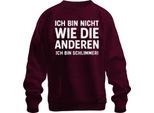 Non Come Gli Altri Sono Peggio Divertente Umorismo Regalo Unisex Felpa Pullover, Borgogna, S
