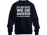Non Come Gli Altri Sono Peggio Divertente Umorismo Regalo Unisex Felpa Pullover, Navy, S