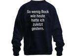 L'ultima Volta Che Sono Stato Così Pigro Come Oggi Divertente Sarcastico Pigro Unisex Felpa Pullover, Navy, 3XL