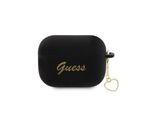 Guess Guap2Lschsk Airpods Pro 2 (2022/2023) Cover Czarny/Nero Silicone Charm Heart Collection
