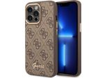 Guess Guhcp14Lhg4Shw Iphone 14 Pro6,1 BrąZowy/Brown Custodia Rigida 4G Vintage Gold Logo