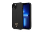 Guess Guhcp14Msltgk Iphone 14 Plus / 15 Plus 6.7 Nero/Nero Custodia Rigida In Silicone Triangolo