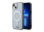 Etui Bmw Bmhmp14Mhcrs Iphone 14 Plus / 15 Plus 6.7 Custodia Rigida Trasparente Argento Anello Magsafe