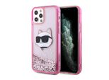 Karl Lagerfeld Klhcp12Mlnchcp Iphone 12/12 Pro 6,1 RóżOwy/Pink Hardcase Glitter Choupette Head