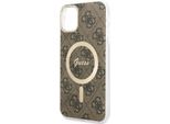Guess Guhmn61H4Stw Custodia Rigida 4G Magsafe Per Iphone 11 6.1BrąZowy/Brown