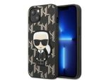 Karl Lagerfeld Klhcp13Spmnikbk Custodia Rigida Per Iphone 13 Mini 5,4 Czarny/Black Monogram Ikonik Patch